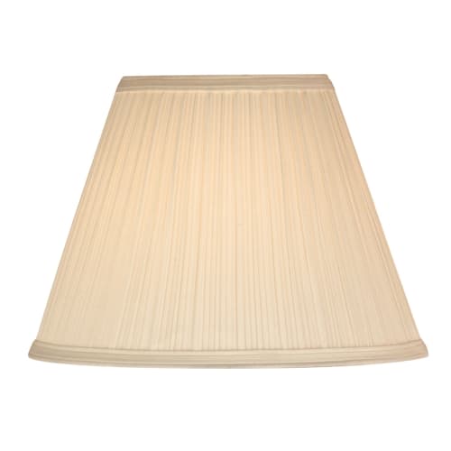 Lampshade Ecru, Off White, Mushroom Pleated 6 x 12 x 9
